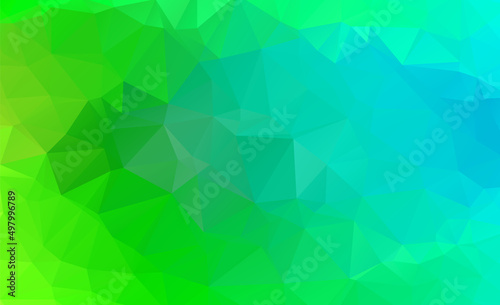 Illustration Colorful swirl rainbow polygon background or frame triangle pattern in multi rainbow spectrum color