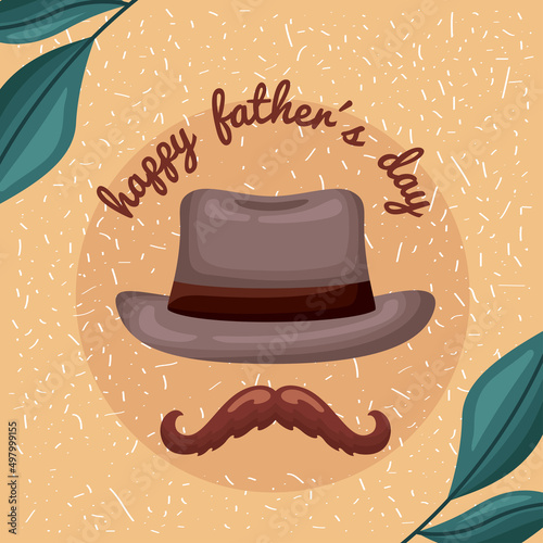 happy fathers day postcard
