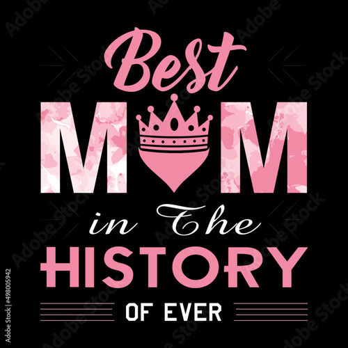 Mother's day t-shirt design template 