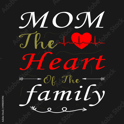 Mother's day t-shirt design template 