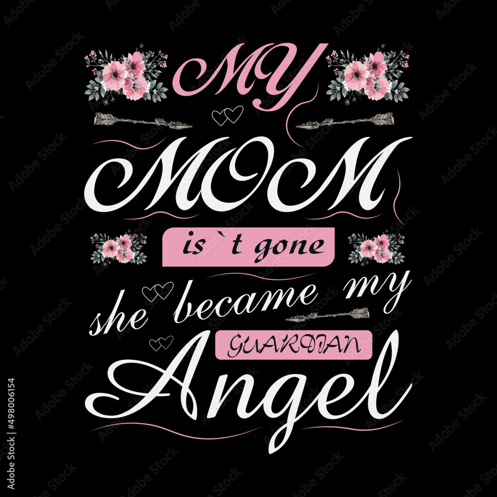 Mother's day t-shirt design template 