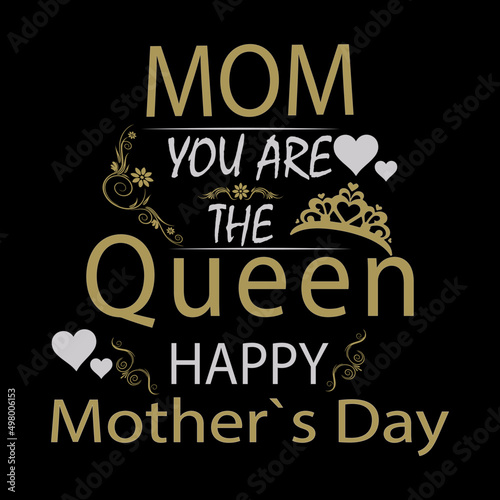 Mother's day t-shirt design template 