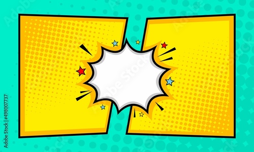 comic versus fight background template
