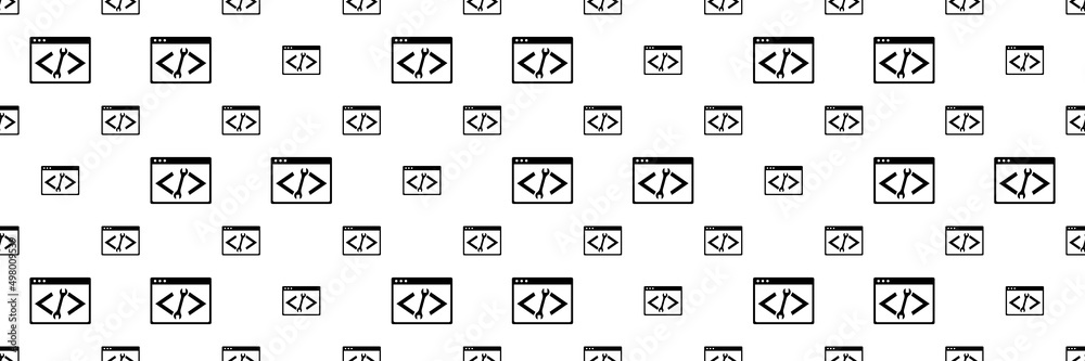 Developer Coding Tool Icon Seamless Pattern Y_2203006 Developer Coding Tool Icon Seamless Pattern Y_2203006