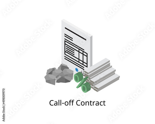 call off contract or blanket order is a purchase order which enables bulk orders over a period of time