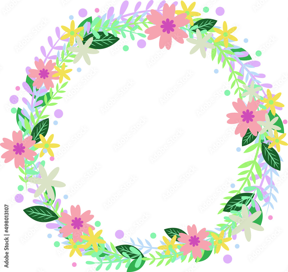 cute spring flower leaf for Easter