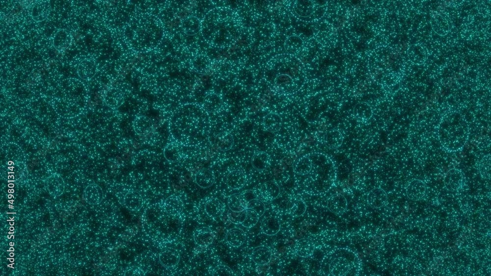 Generated particles form geometric patterns, appear and move chaotically Generated particles form geometric patterns, appear and move chaotically
