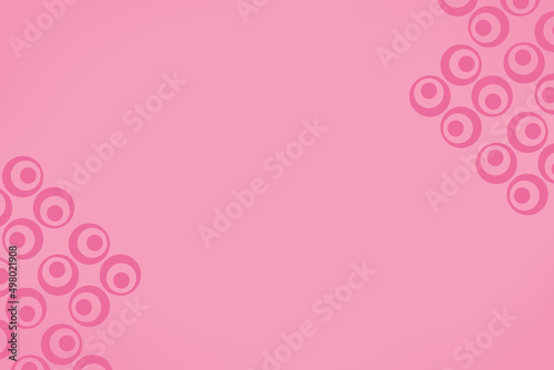Beautiful pink color wallpaper with two sided frames 
