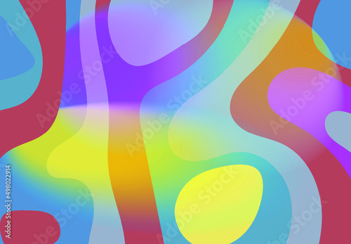 abstract background gradient with blob and wavy pattern