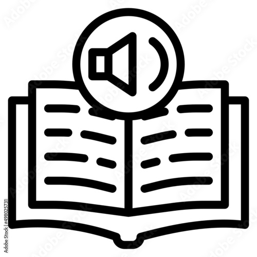 ereader line icon