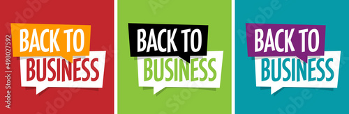 Back to business