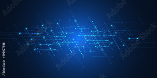 Abstract technology background with arrows and lines. Concepts and ideas for hi-tech digital technology and engineering design