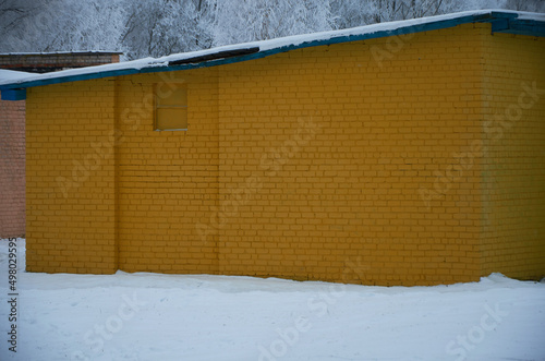wall in the snow