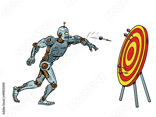 robot target dart target accuracy competition, sports fun and recreation