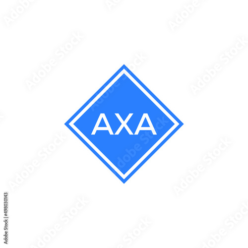 AXA letter design for logo and icon.AXA monogram logo.vector illustration with black background. photo