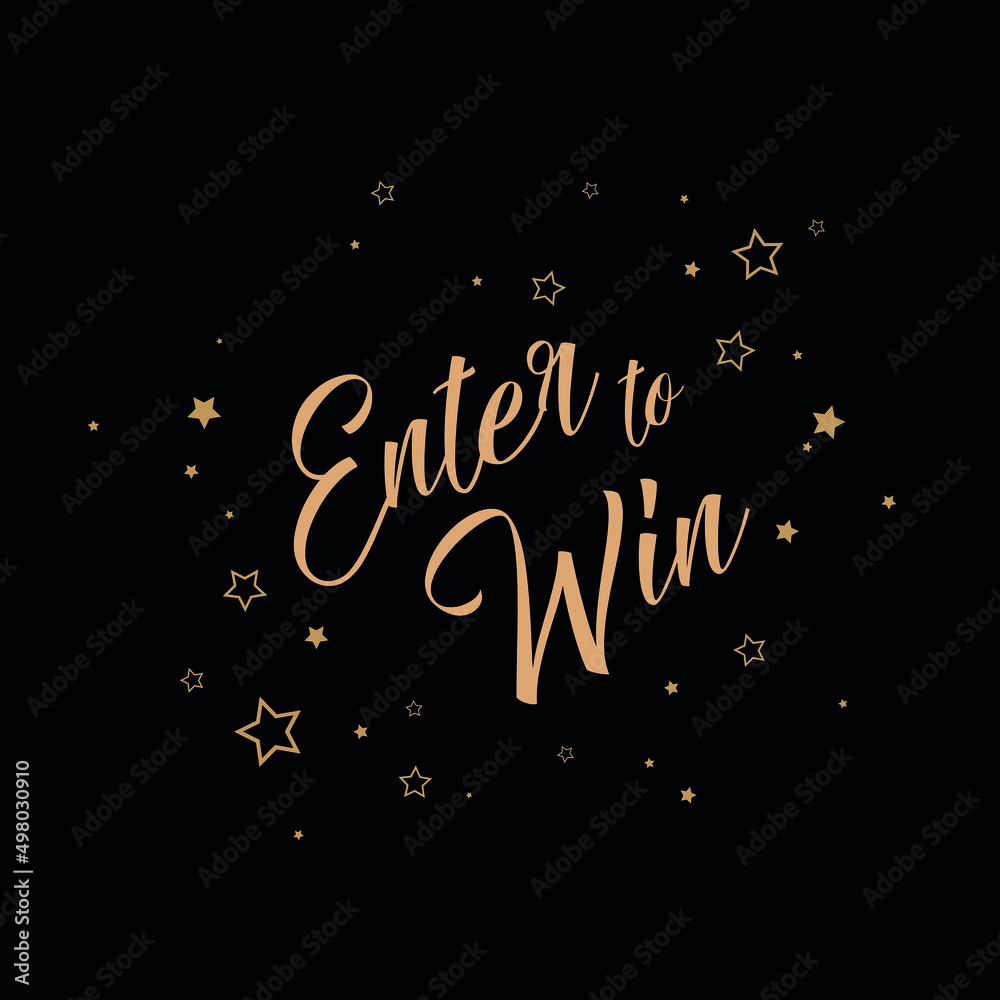 enter to win sign