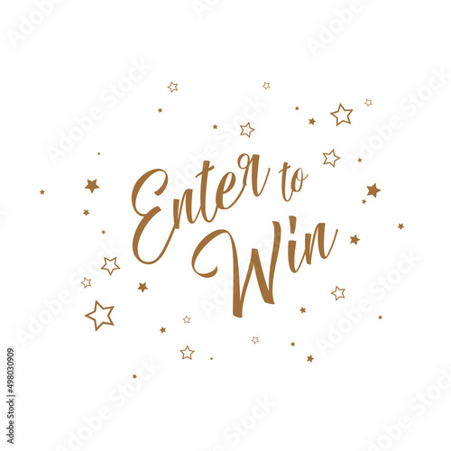 enter to win sign