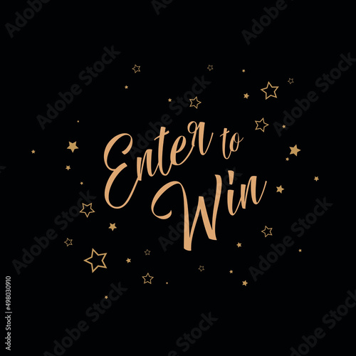 enter to win sign