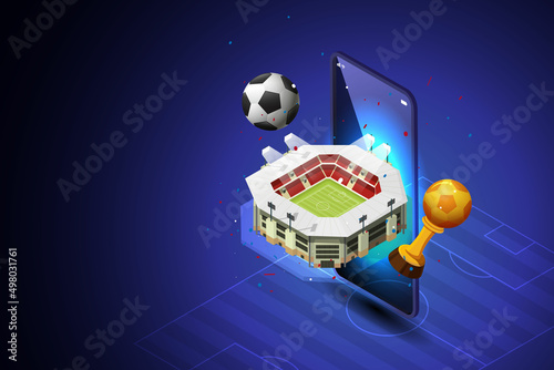 Live football cup online via mobile.