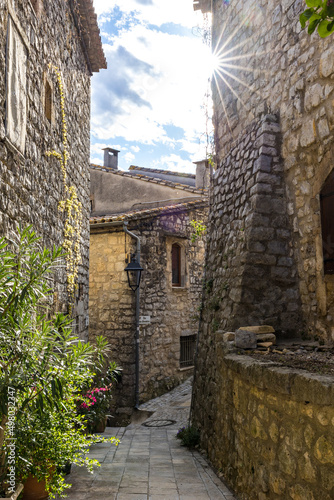 Ruelle du village m  di  val des Matelles  Occitanie  France 