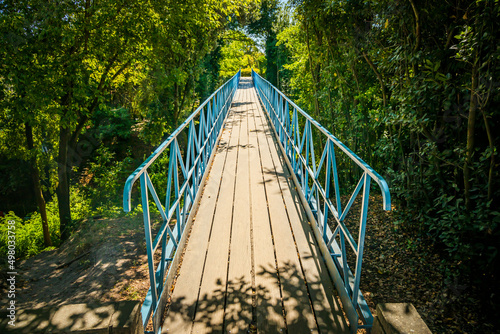 Valokuva Passerelle Saint Paul footbridge in the winter city of Arcachon, France