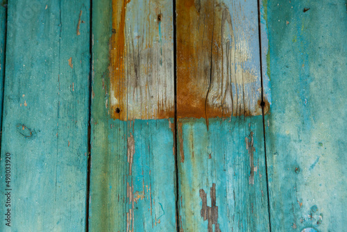 Wallpaper Mural Painted wooden board for design or text. Old painted wood wall. Torontodigital.ca