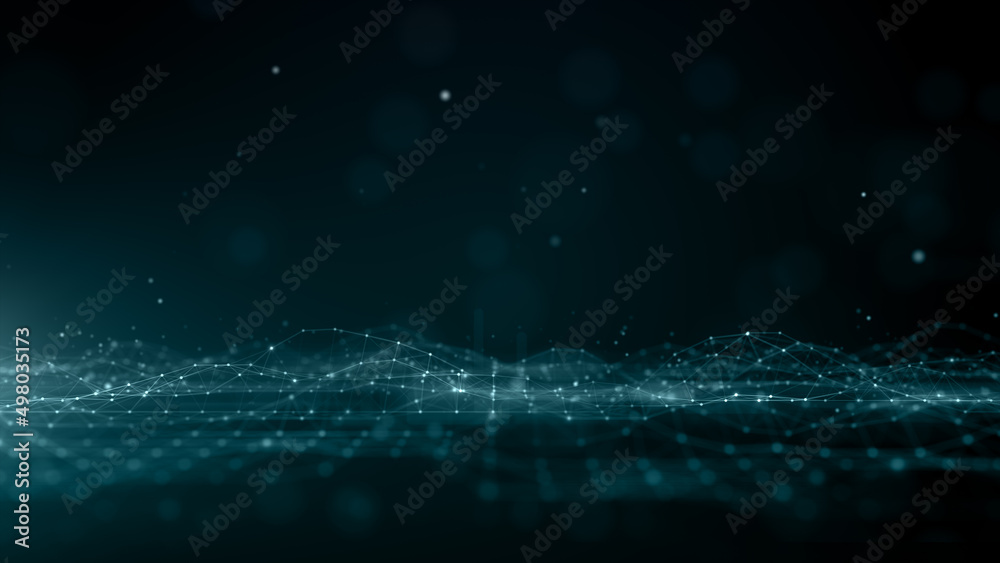 Digital Data Network with lines and dots connection, Technology network and social connection abstract background, Digital cyberspace futuristic premium background. 3d rendering Digital Data Network with lines and dots connection, Technology network and social connection abstract background, Digital cyberspace futuristic premium background. 3d rendering