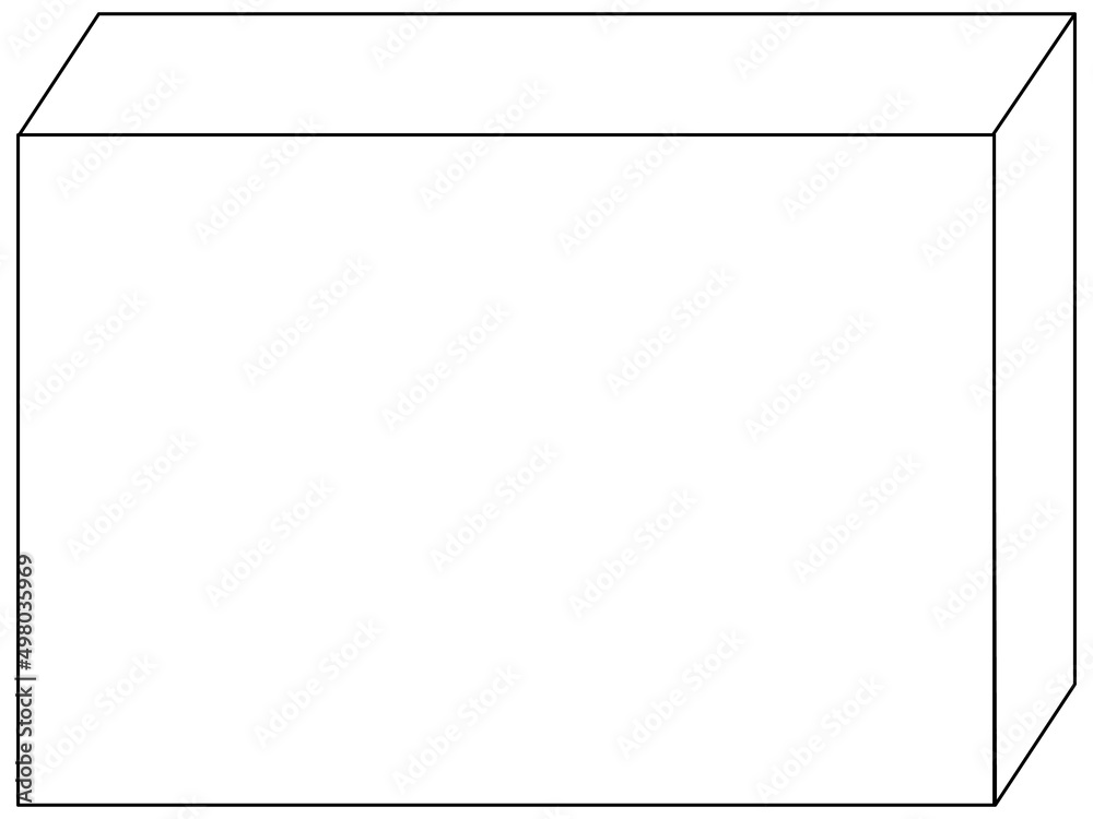 Rectangle shape black and white doodle character Rectangle shape black and white doodle character