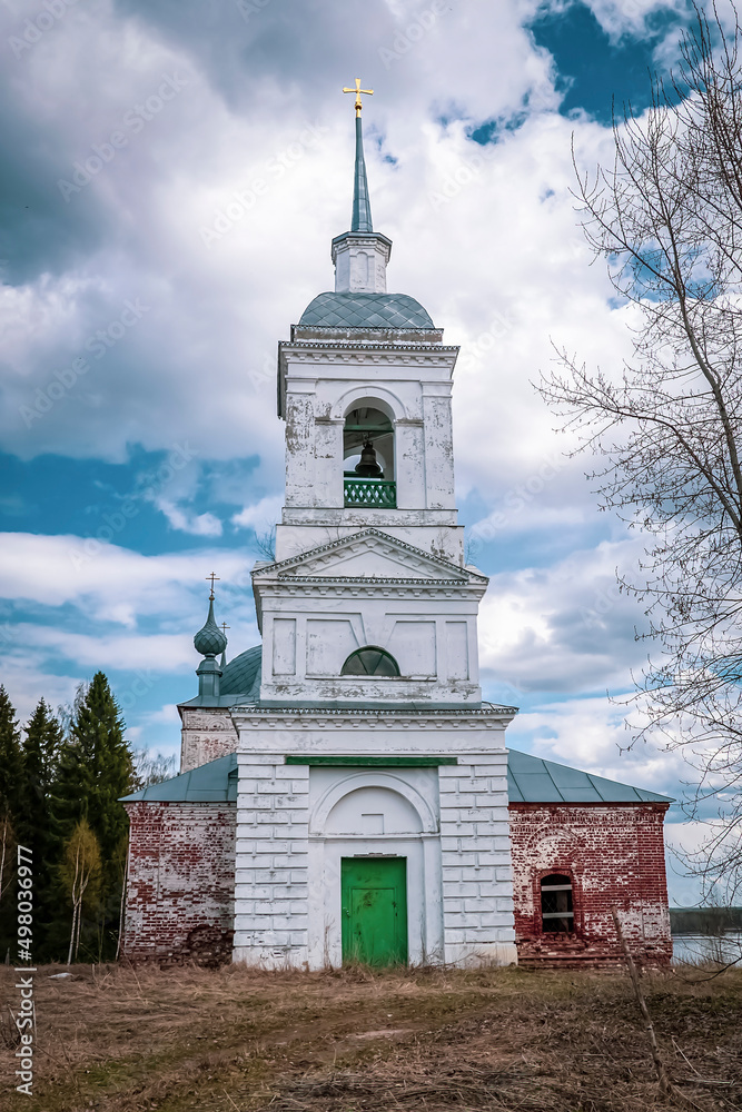 white Orthodox bell tower