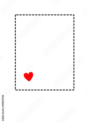 valentine card with heart