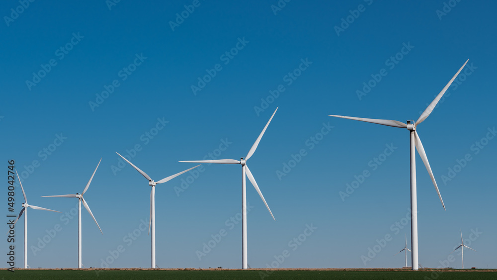 Wind turbine in the open fields Wind turbine in the open fields