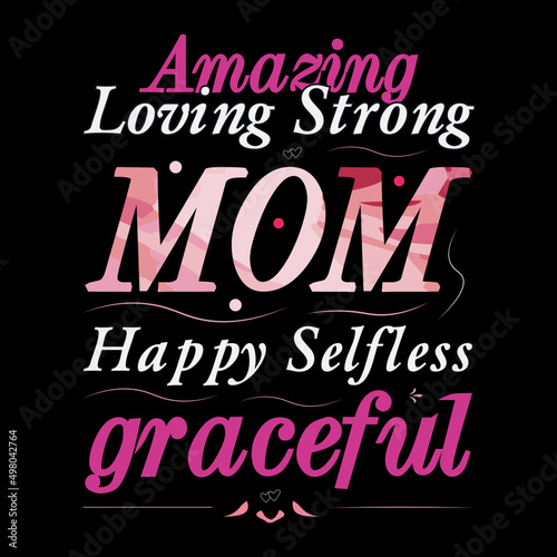 Motherday's T-shirt design template