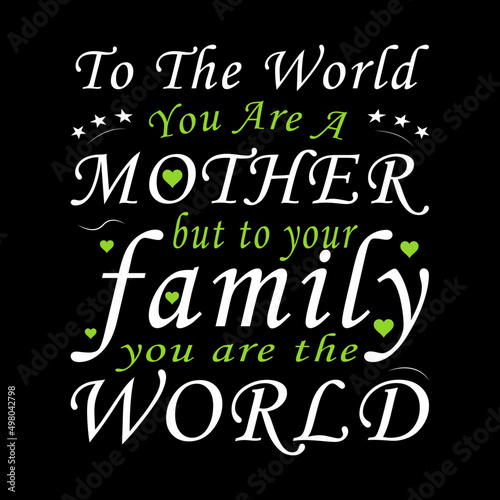 Motherday's T-shirt design template