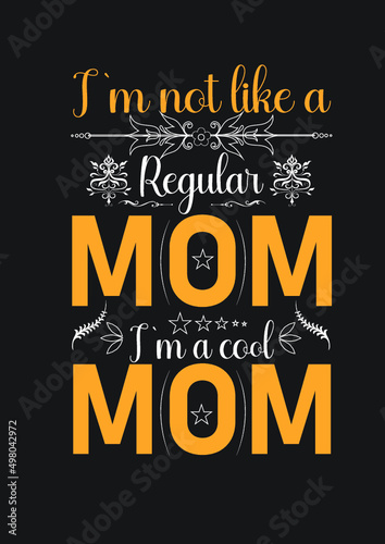 Motherday's T-shirt design template