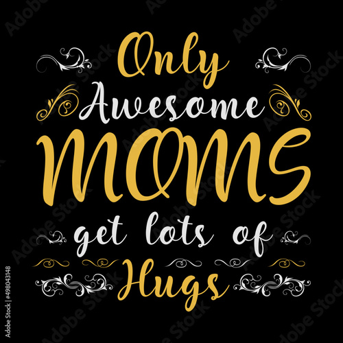 Motherday's T-shirt design template