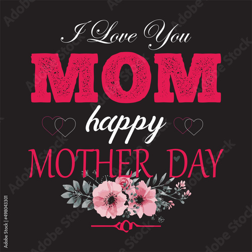 Motherday's T-shirt design template