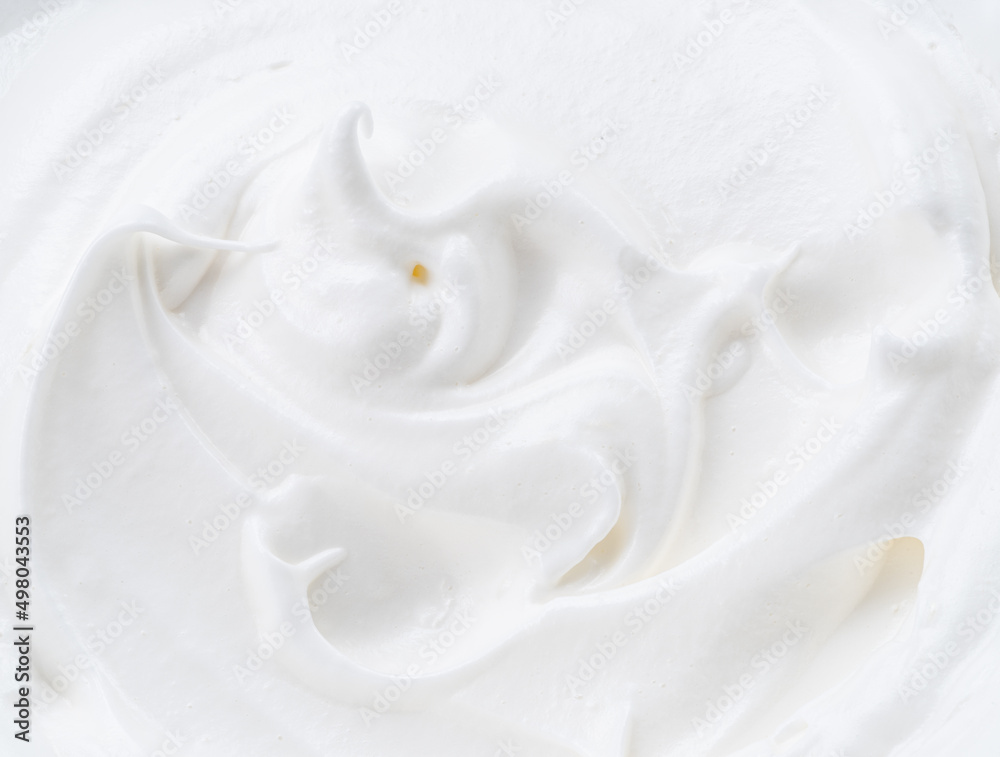 Creamy pics in yoghurt or cream surface. Top view. Creamy pics in yoghurt or cream surface. Top view.