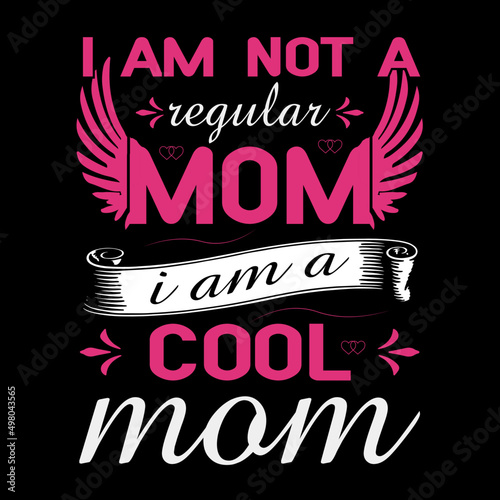 Motherday's T-shirt design template 