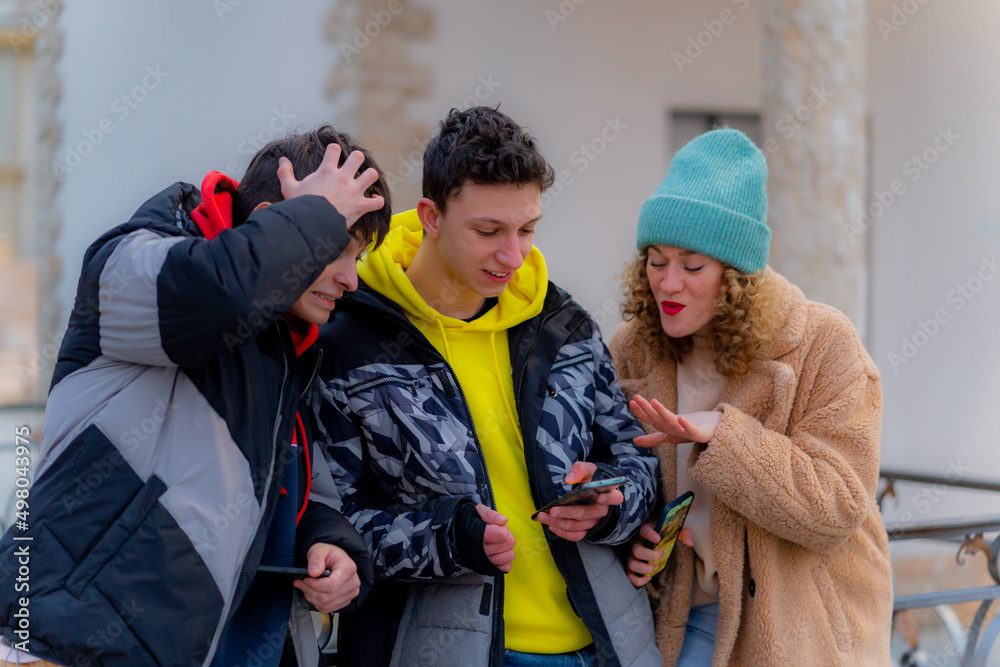 Watching something on the phone Watching something on the phone