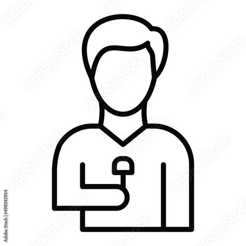Male Journalist Icon Style