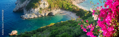 Timoni beach on Korfu, Greece