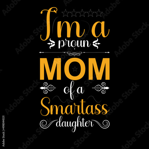 Motherday's T-shirt design template 