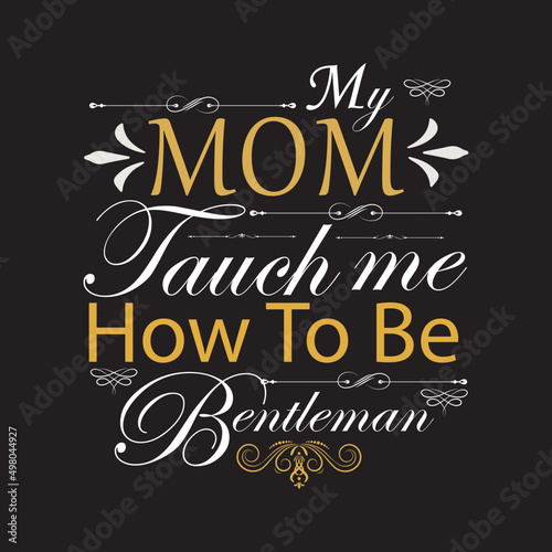 Motherday's T-shirt design template 