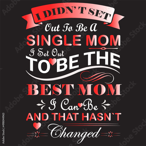 Motherday's T-shirt design template 