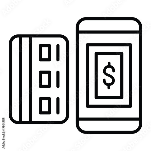 Cashless Payment Icon Style