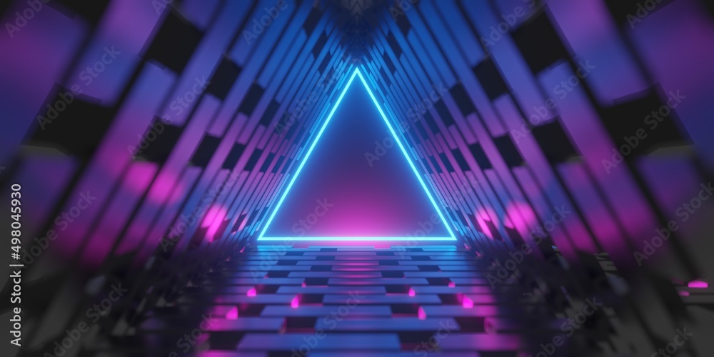 3d rendering illustration of gaming background abstract, cyberpunk style of  gamer wallpaper, neon glow light of scifi metaverse Stock-Illustration |  Adobe Stock