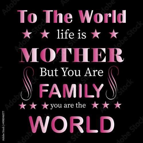 Mother day T-shirt design template 