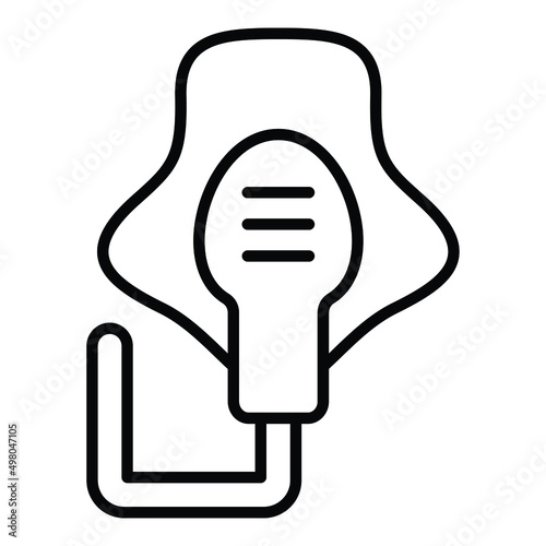 Oxygen Mask Icon Style