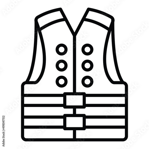 Life Jacket Icon Style