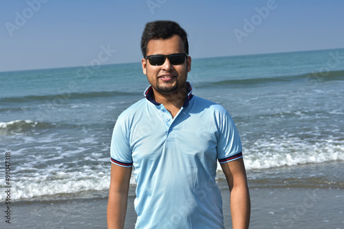 man on the beach